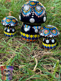 Set of 3 Mushroom Rocks