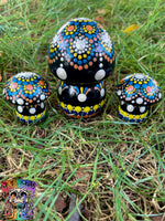 Set of 3 Mushroom Rocks