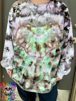 Snow Dyed Kaleidoscope Eyes Long Sleeve Tee 3XL