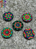 Set of 5 Blacklight Dot Magnets