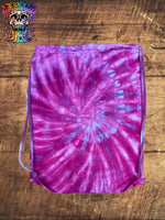 Electric Berry Drawstring Bag